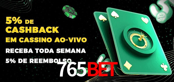 Promoções do cassino ao Vivo 765bet